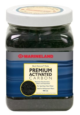 Marineland Black Diamond Premium Activated Carbon 40 Ounces， Filter Media for Aquariums