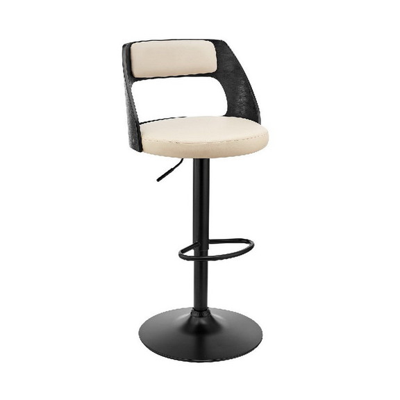 Benjara BM270025 Adjustable Barstool with Open Des...