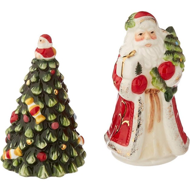 Spode Christmas Tree Napkin Holder With Salt amp Pepper Set