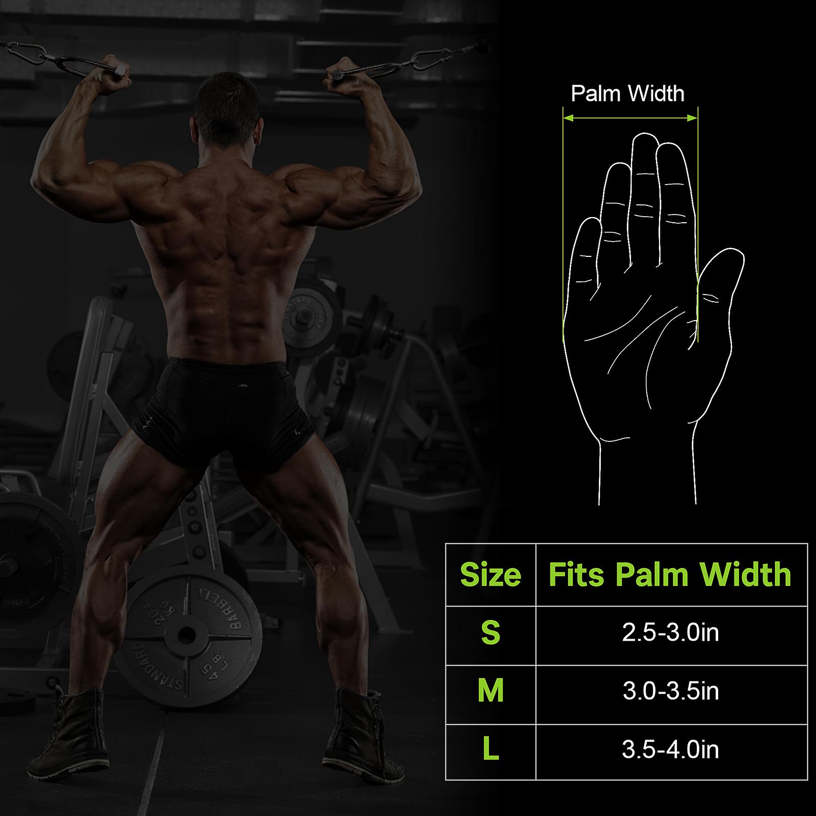 Fitness Gloves Women Men Workout Sleeves For Training Weightlifting Bodybuilding Pull-ups Green M