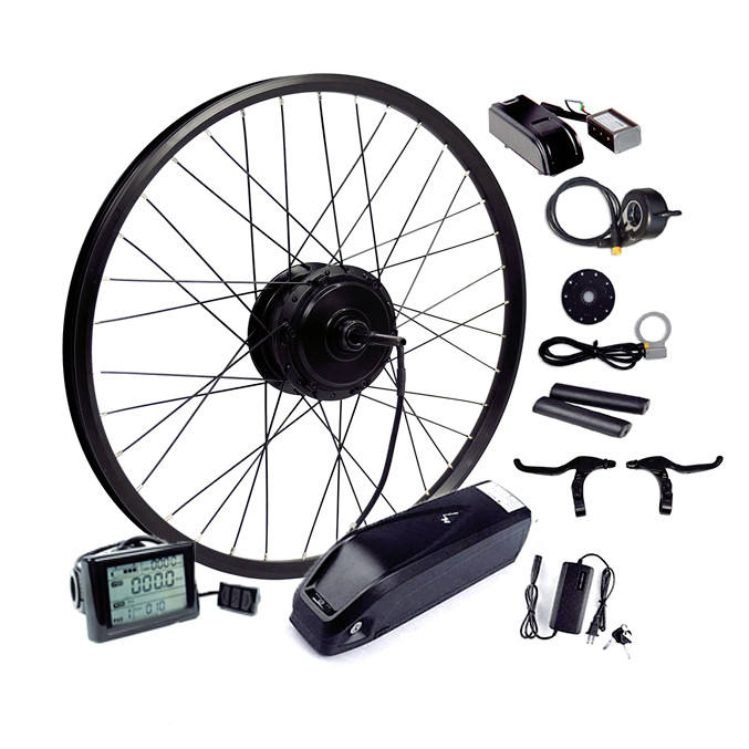 High efficient 250w/350w geared electric cycle kit with other parts of e bike ebike conversion kit electric bicycle kit