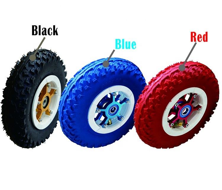 Wholesale customizable 6 7 8 inch rubber tire with alloy hub scooters wheelbarrow mountainboard pneumatic wheel