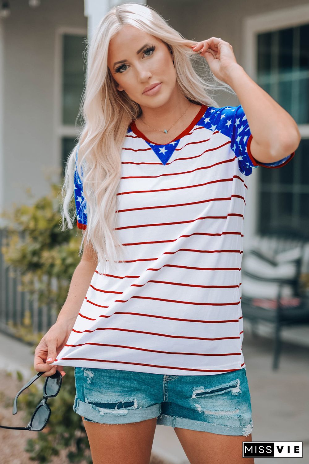 Stars and Stripes National Day Tee