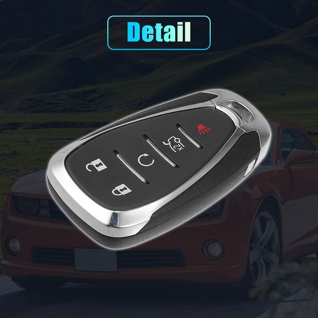 Unique Bargains 5 Button Smart Key Fob Case Keyless Entry Remote Key Shell Cover For Chevy Camaro Malibu Equinox Cruze Trax Volt 2016 2020 Hyq4aa