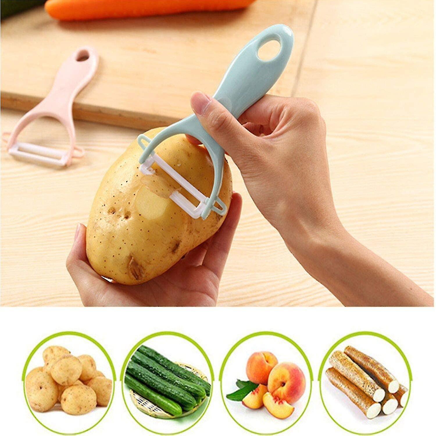 Fruit Peeler， Ceramic Peeler， Ceramic Blade Peelers For Fruits， Potatoes