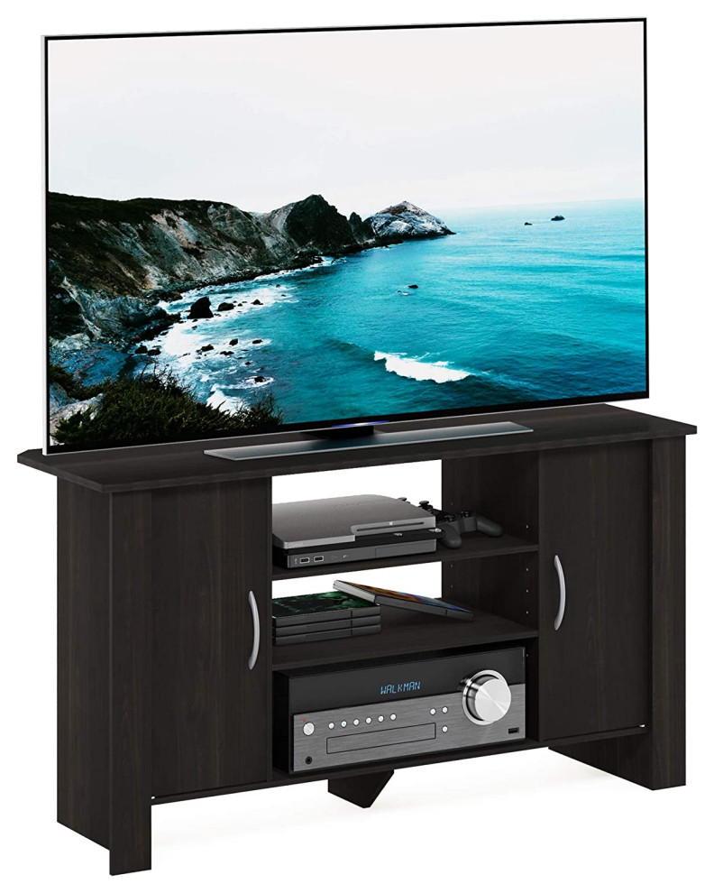 TV Stand Entertainment Center  Espresso   Transitional   Entertainment Centers And Tv Stands   by Imtinanz  LLC  Houzz