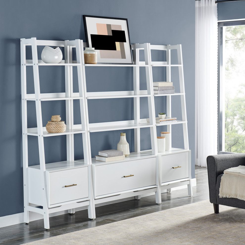 Landon 3 Piece Etagere Set   Transitional   Bookcases   by Homesquare  Houzz