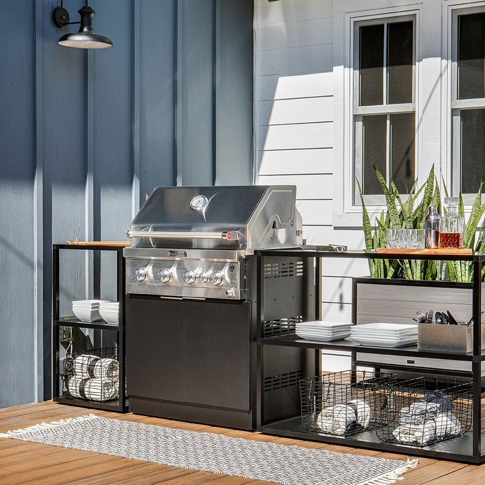 Outdoor Kitchen Series Stainless Steel Counter Square