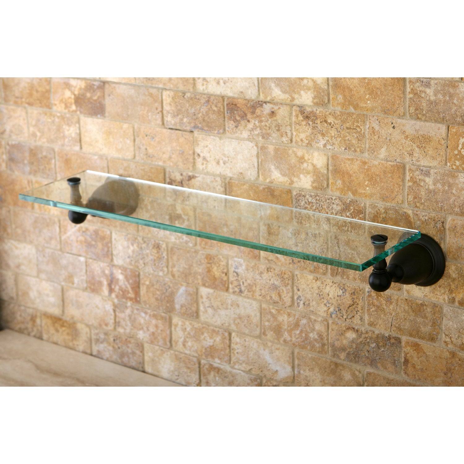 Kingston Brass BA1759ORB Heritage Bathroom Glass Shelf, Oil Rubbed Bronze