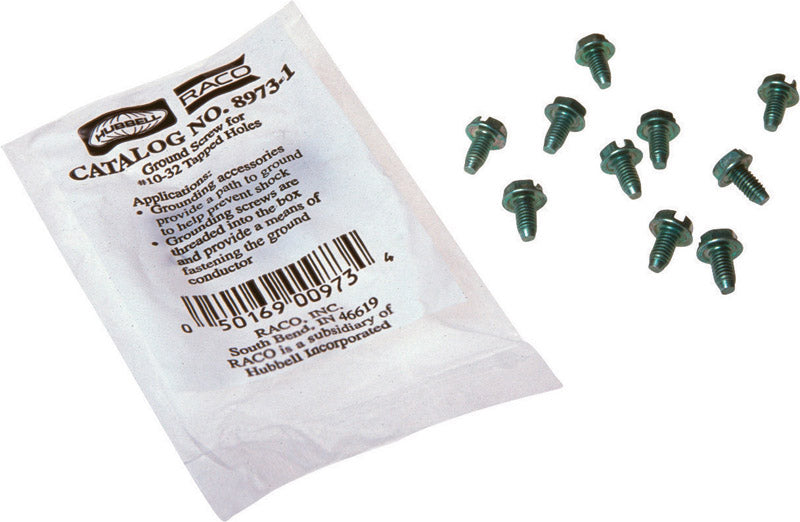 SCREW GRND GREEN BX/10