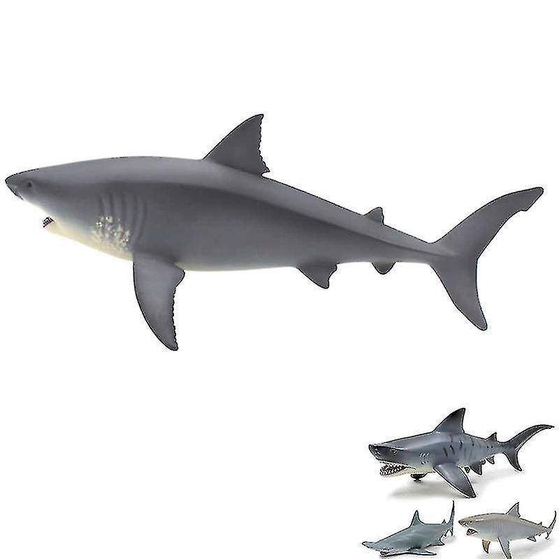 Megalodon Tiger Shark Great White Shark Marine Animal Doll Collection Toy Gift Shark Decoration Mode