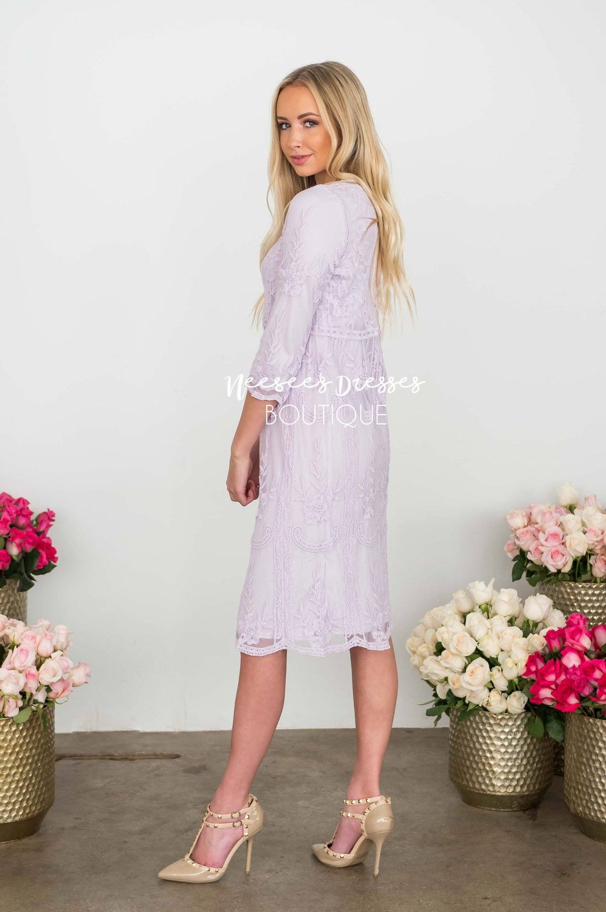 Day Dreamer Lace Dress in Lavender