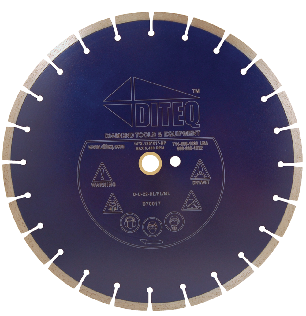 U-22 14 General Purpose Diamond Blades ;