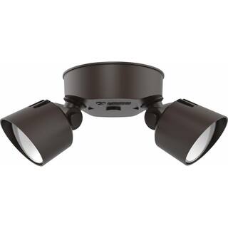 Lithonia Lighting Contractor Select HGX Dark Bronze Outdoor Integrated LED Flood Light HGX LED 2RH 40K 120 DDB M2