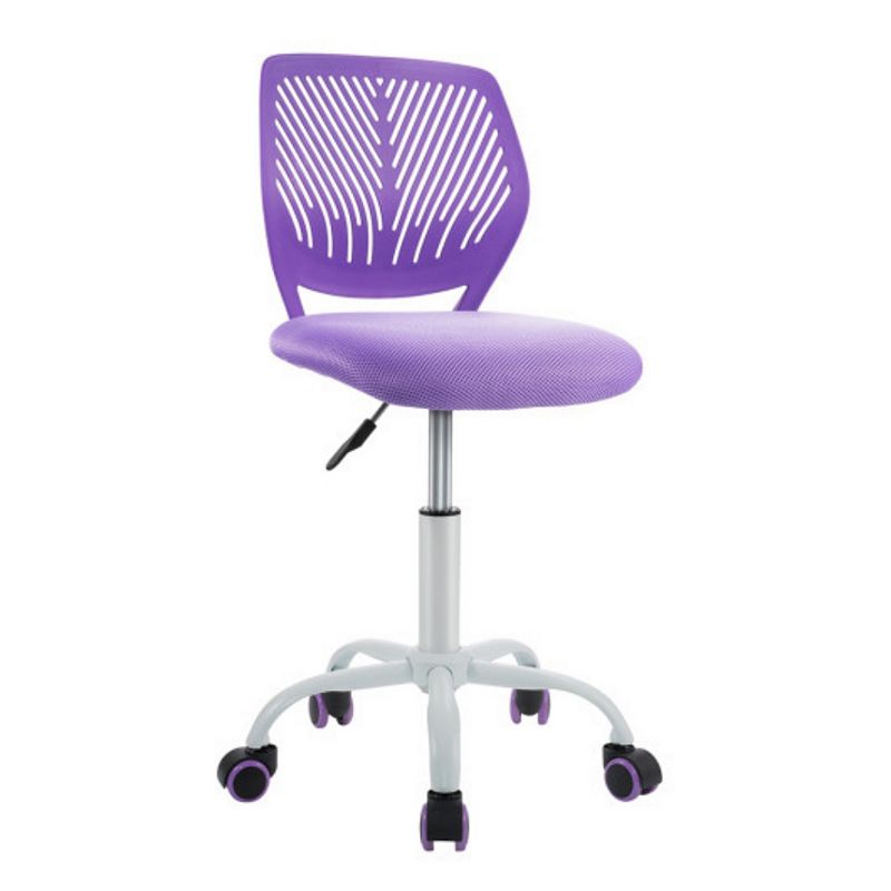 Adjustable Office Task Desk Armless Chair