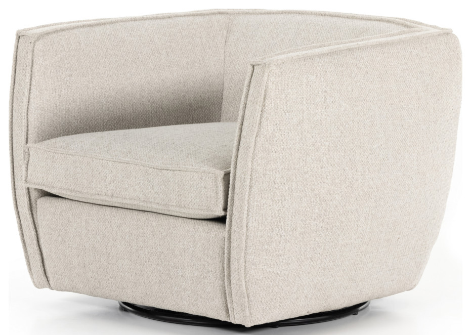 Reeves Swivel Chair   Transitional   Armchairs And Accent Chairs   by Marco Polo Imports  Houzz