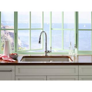 KOHLER Artifacts Single-Handle Touchless Pull-Down Sprayer Kitchen Faucet in Oil-Rubbed Bronze K-29709-2BZ