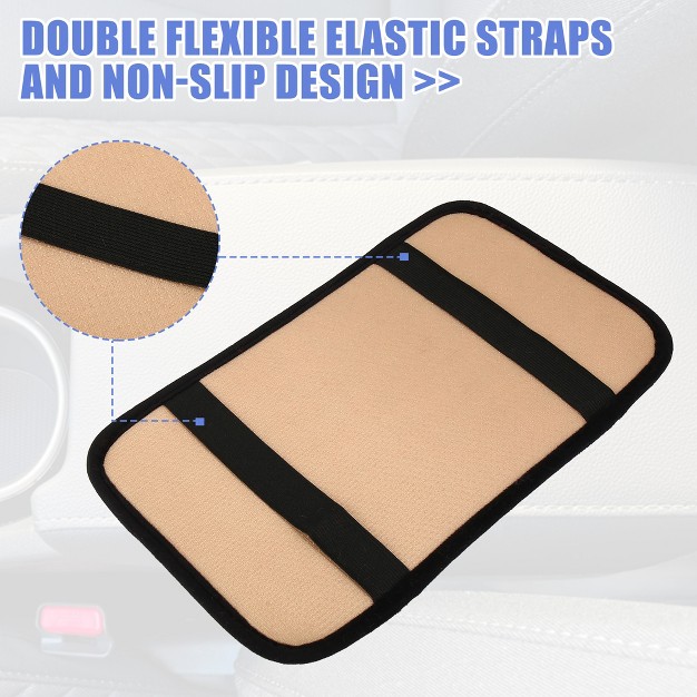 Unique Bargains Universal Waterproof Anti Slip Pu Leather Car Center Console Cover Pad