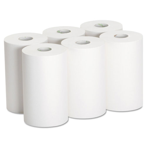 Georgia Pacific GP Hardwound Paper Towel Roll | Nonperforated， 9 x 400ft， White， 6 Rolls