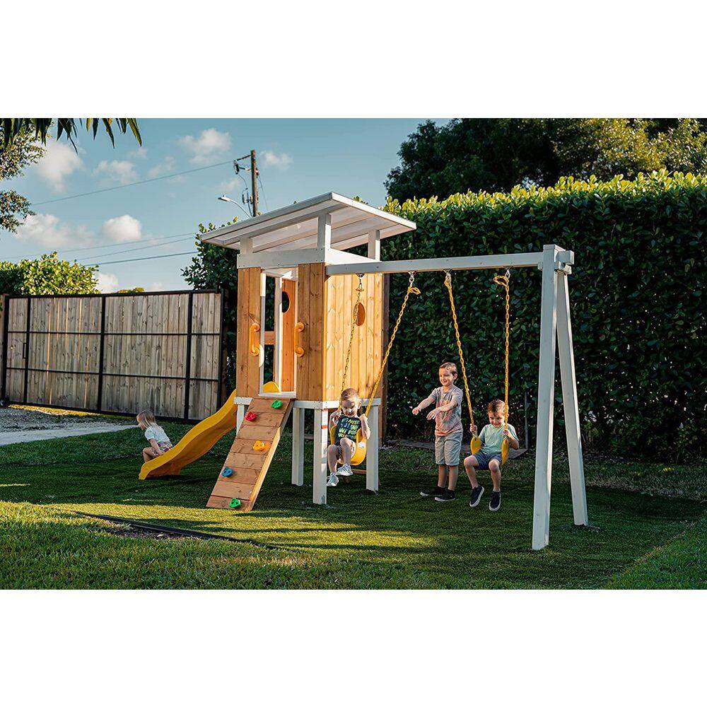 Avenlur Avenlur Forrest Modern outdoor wooden swing set MDRN-SWNG