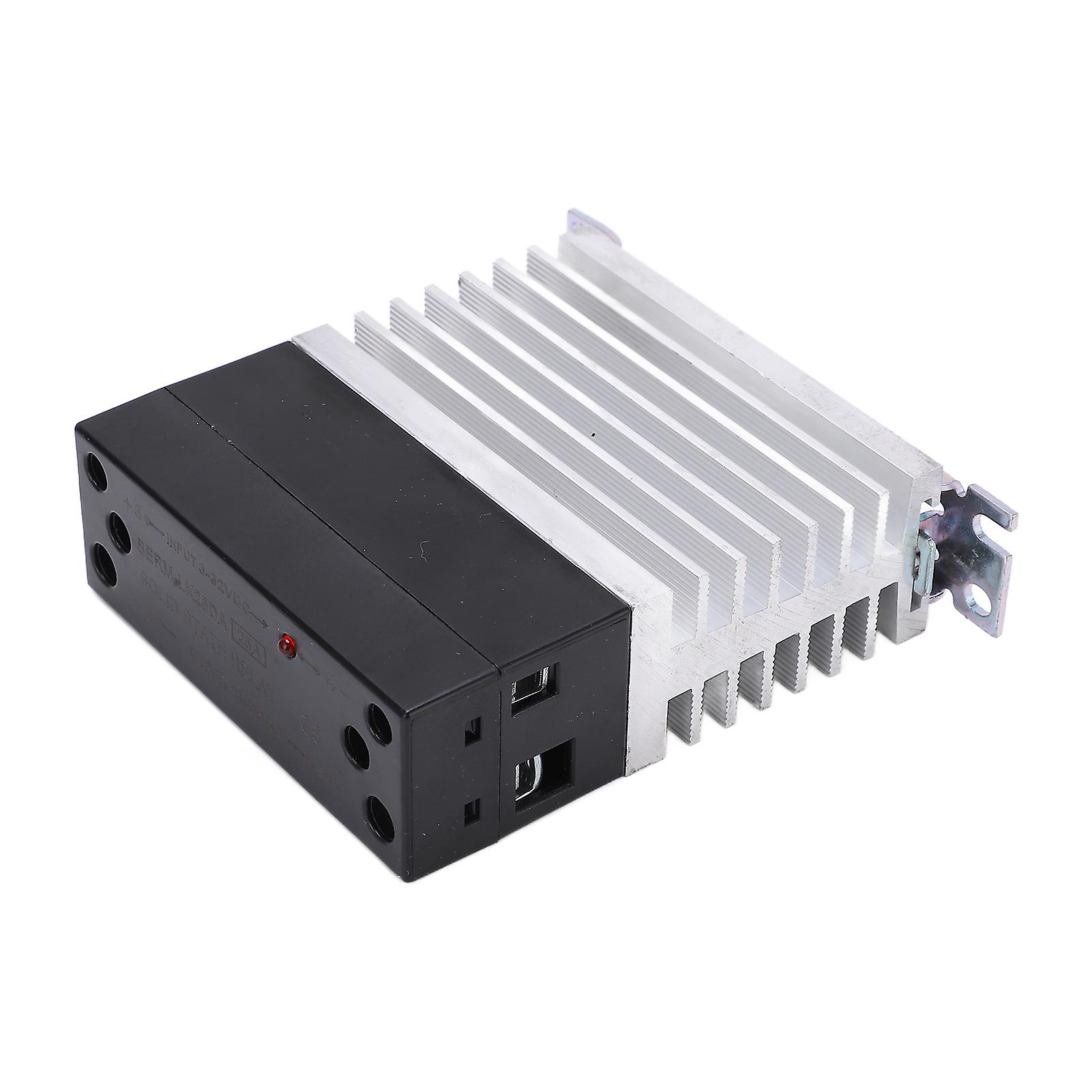 Solid State Relay With Good Heat Dissipation Dc To Ac Guide Rail Relay 24480vac Corrosion Resistance Industrial Relaylk25da 25a