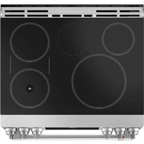 Café 30-inch Slide-in Induction Range with Warming Drawer CHS90XP2MS1