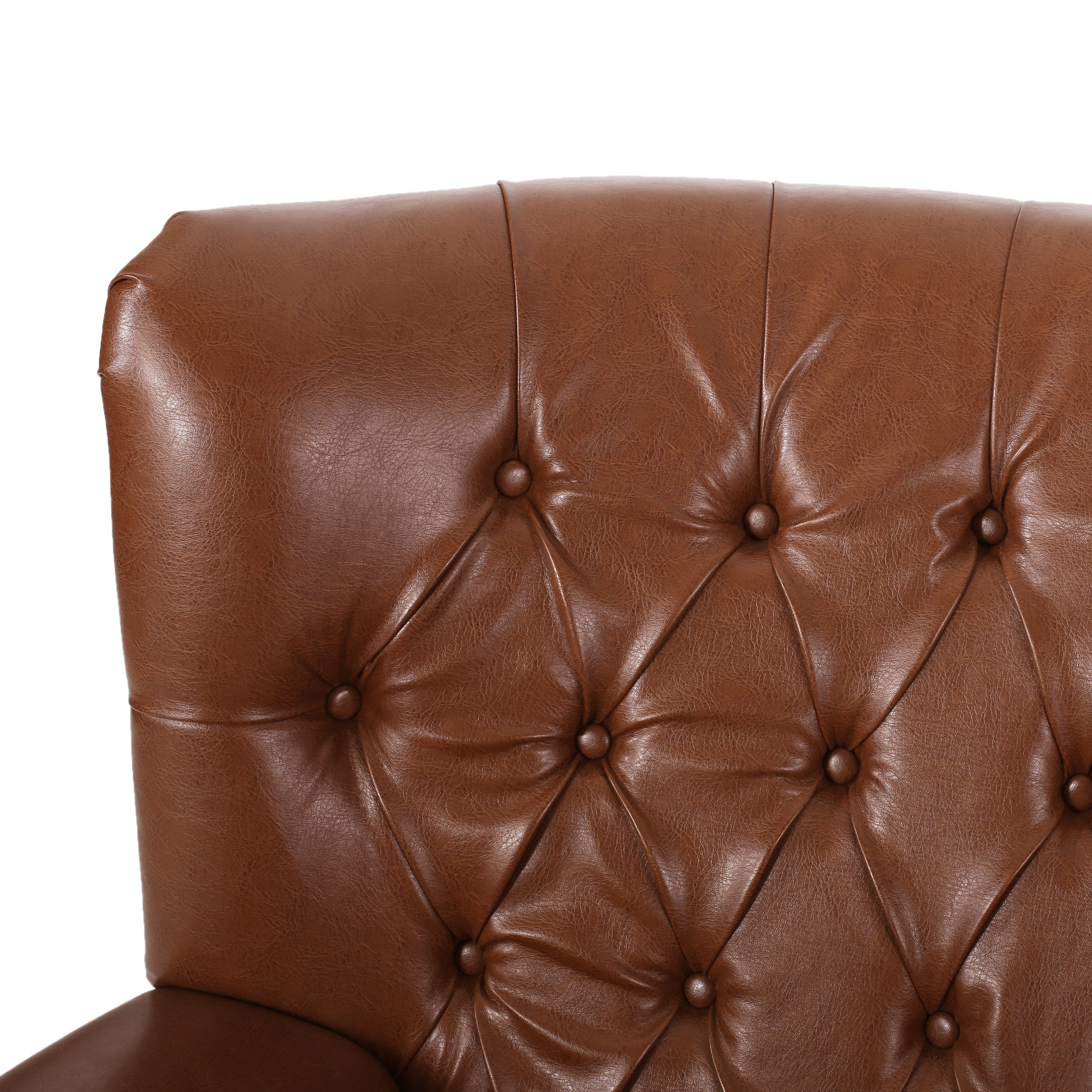 Chatau Contemporary Tufted Recliner with Nailhead Trim