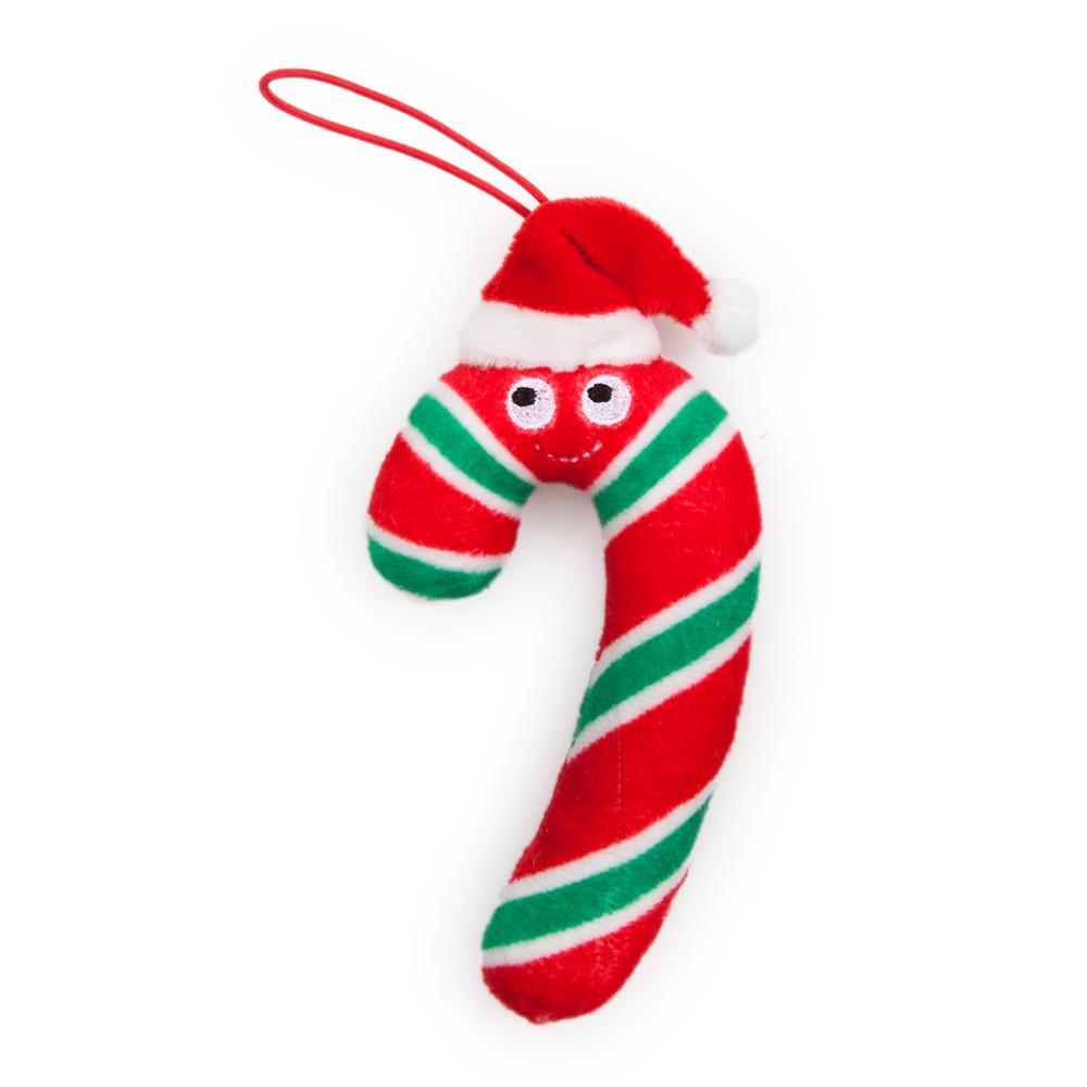 Yummy World Candy Cane Plush Ornaments 4-Pack