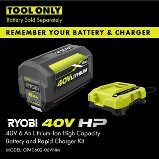 RYOBI 40V HP Brushless 20 in. Cordless Battery Walk Behind Push Mower (Tool Only) RY401017BTL