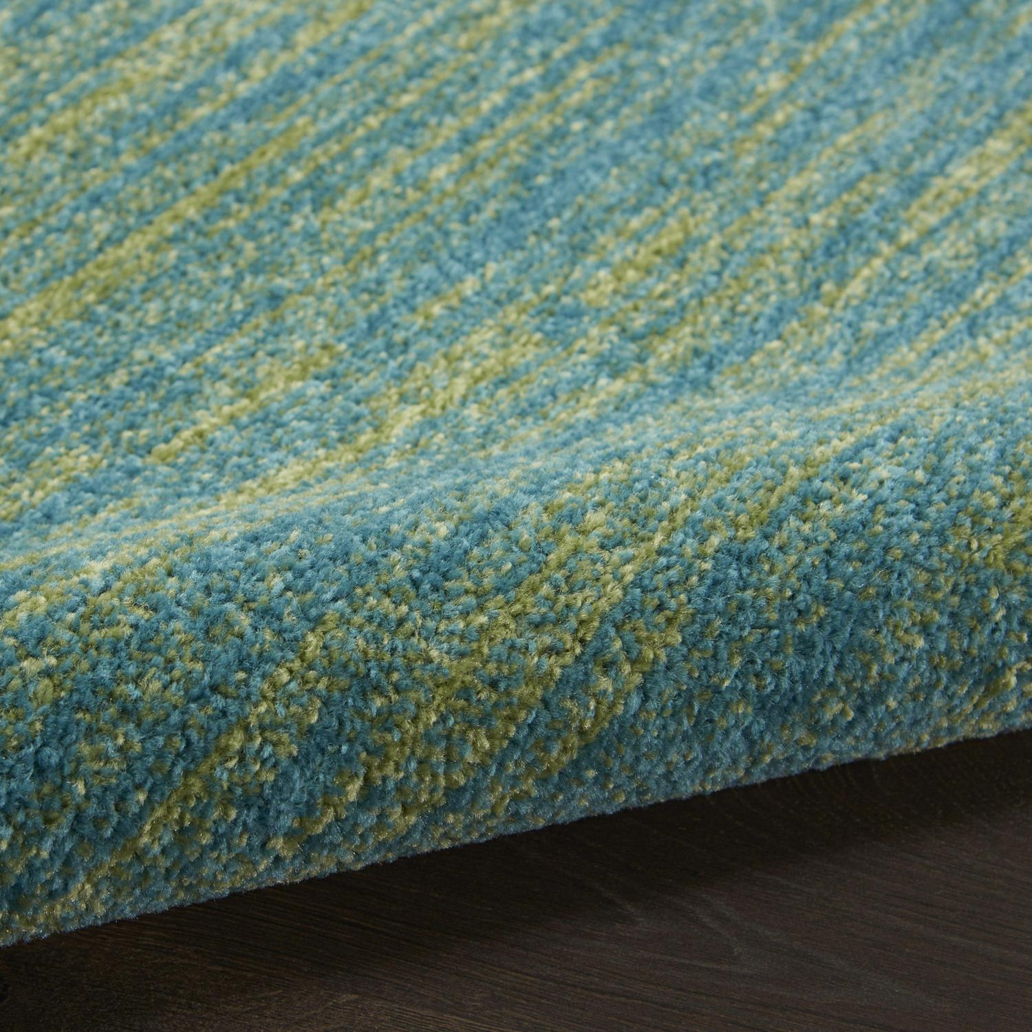 Noursion Essentials Solid Contemporary Blue Green 58242 x 78242 Area Rug (58242 x 78242)  Crowdfused