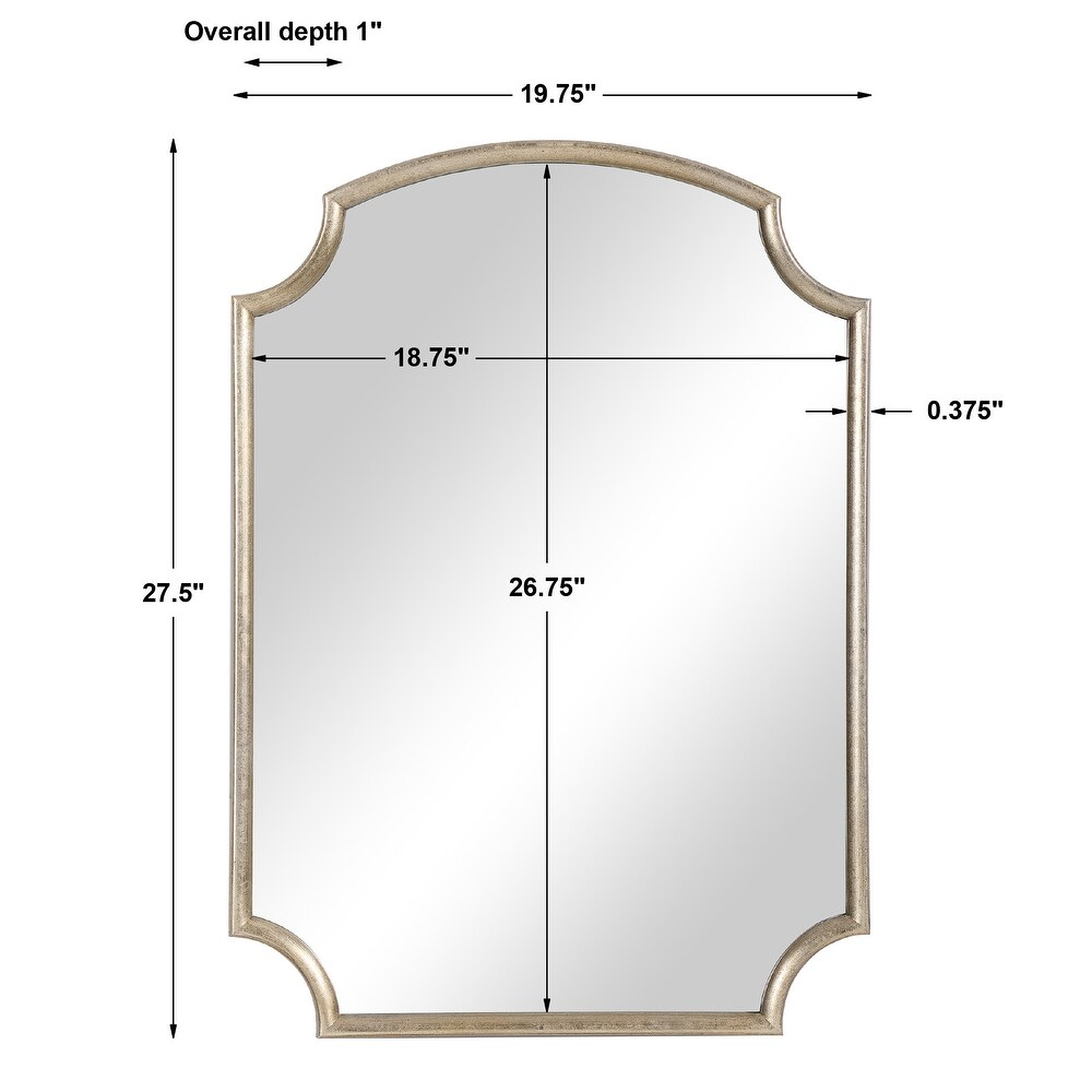 Antiqued Golden Accent Mirror