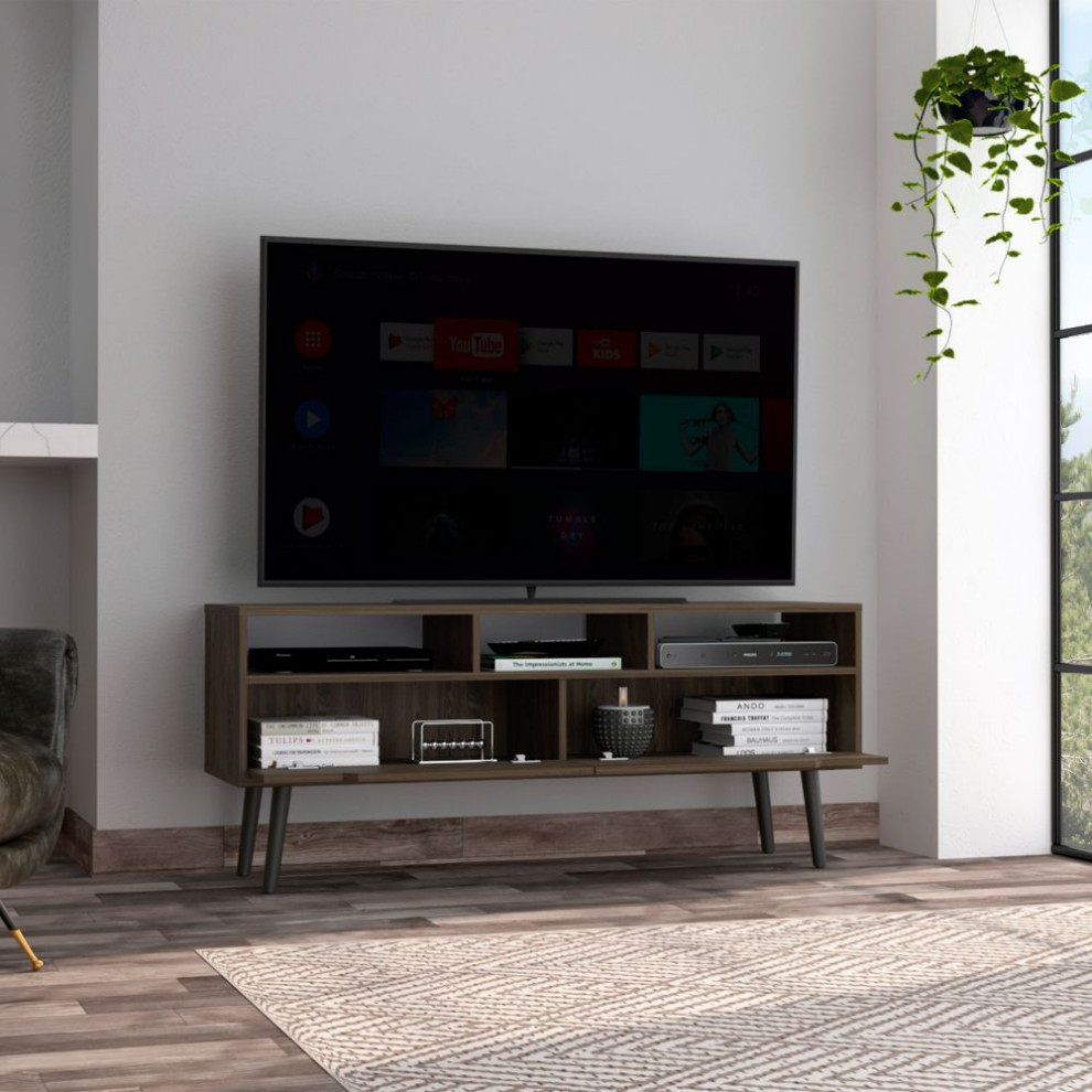 Hamburg Tv Stand   Midcentury   Entertainment Centers And Tv Stands   by FM FURNITURE LLC  Houzz