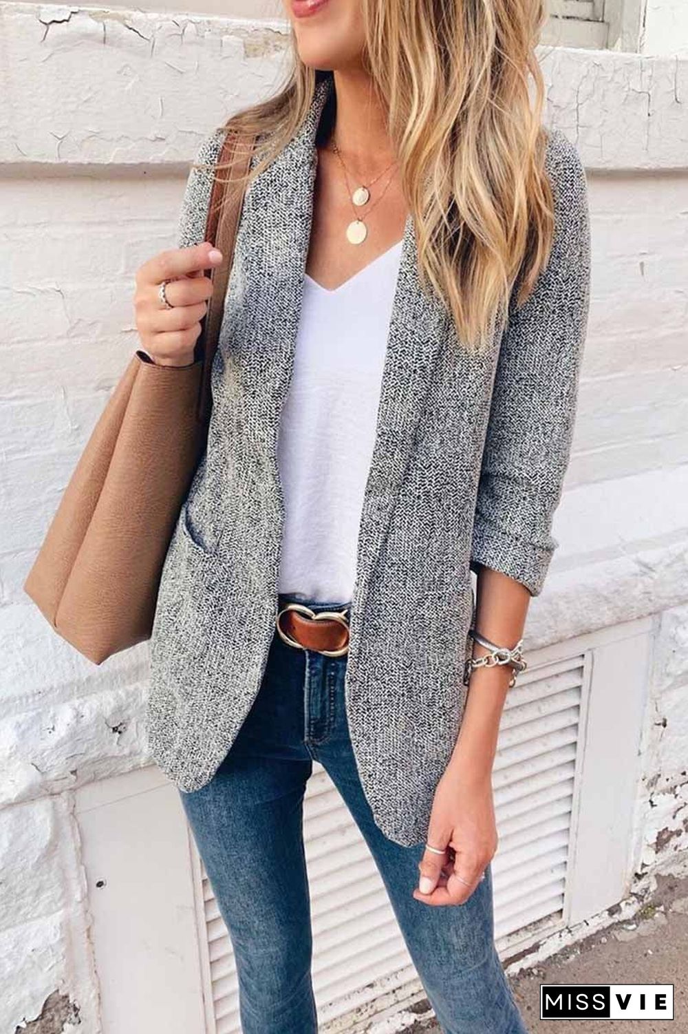 Solid Color Blazer