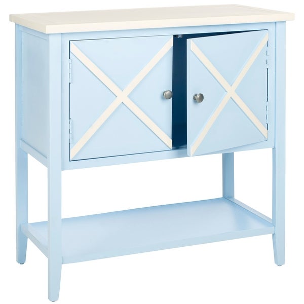 SAFAVIEH Polly Light Blue/ White Sideboard - 0 - 29