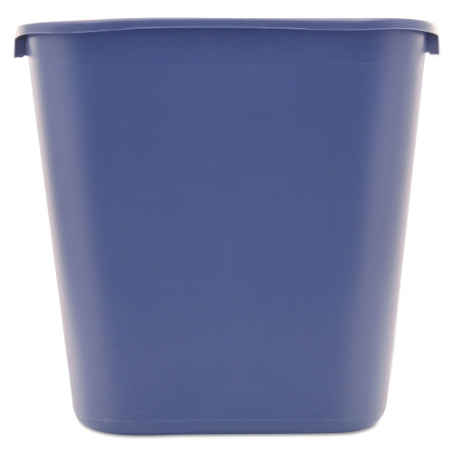 Rubbermaid Commercial Deskside Recycling Container， Medium， 28.13 qt， Plastic， Blue (295673BE)