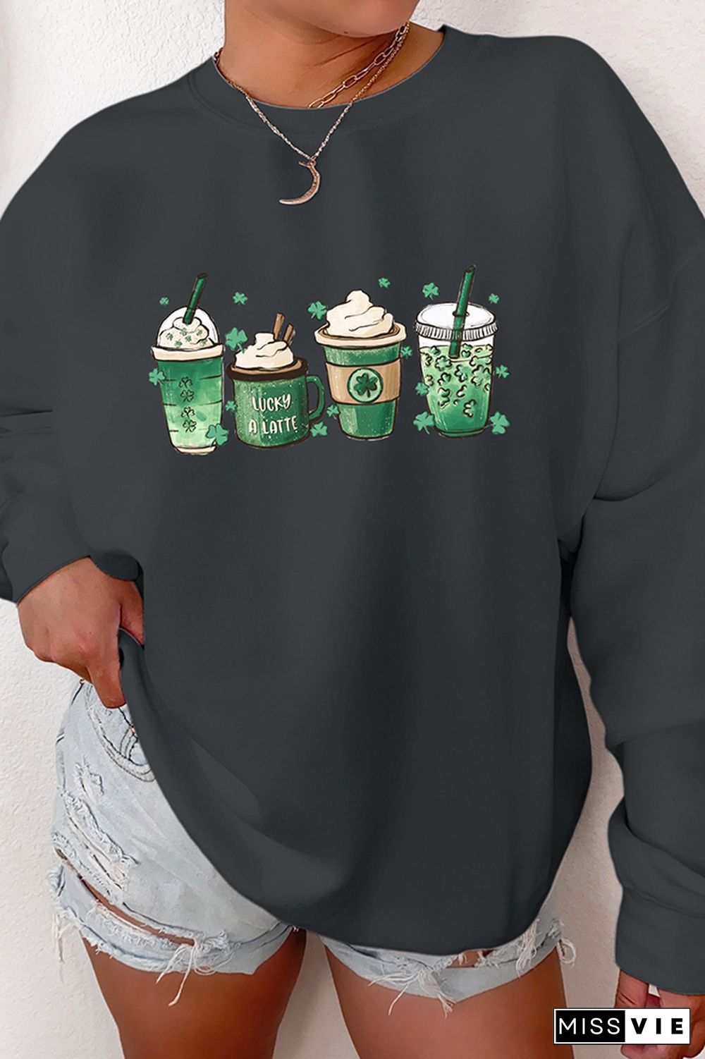 St Patricks Day - Coffee Cups Sweatshirt Wholesale