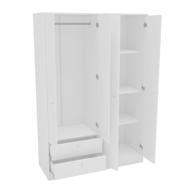 Polifurniture Denmark 4 Door / 2 Drawer Wardrobe - - 35891875