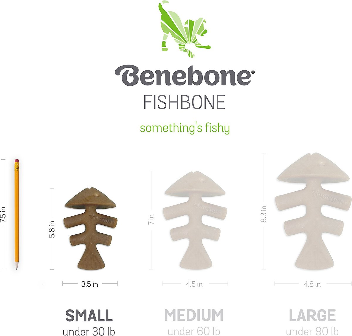 Benebone Fishbone Dog Chew Toy