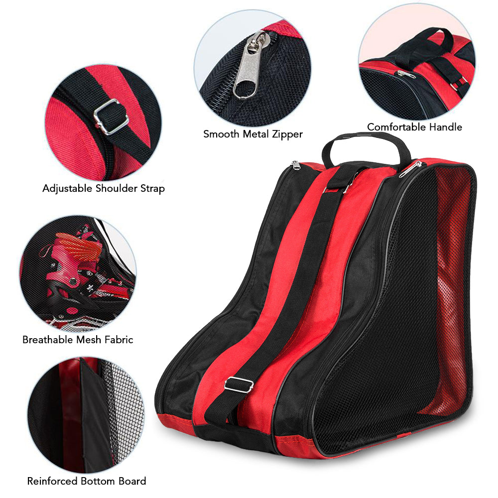 MABOTO 3 Layers Breathable Skate Carry Bag Case for Kids Roller Skates Inline Skates Ice Skates