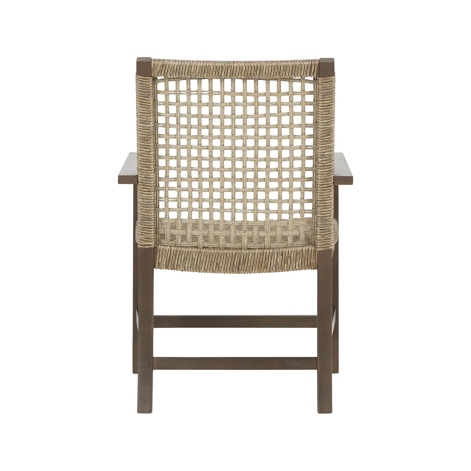 Signature Design by Ashley Germalia Brown Wood Frame Dining Armchair