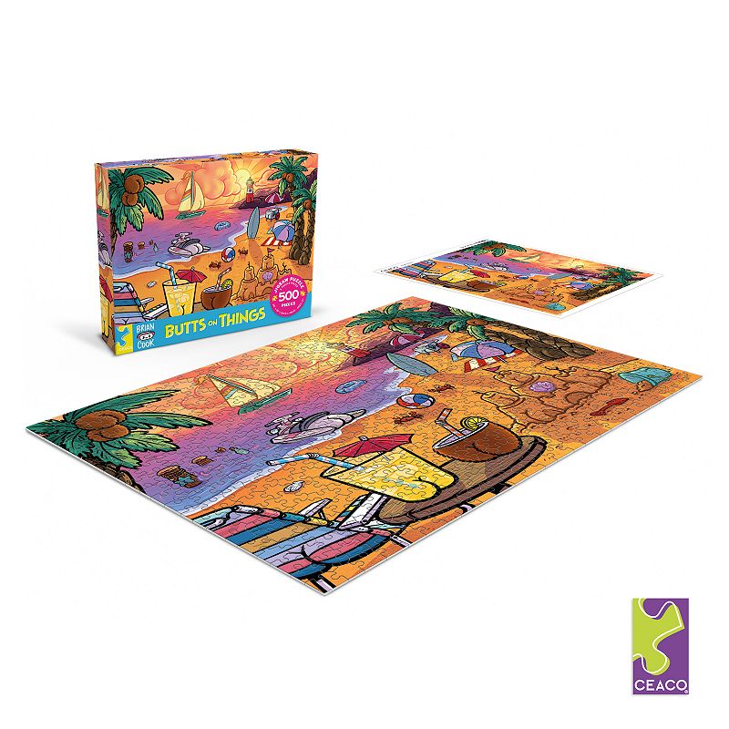 Ceaco Butts On Things Suns Out 500-Piece Jigsaw Puzzle