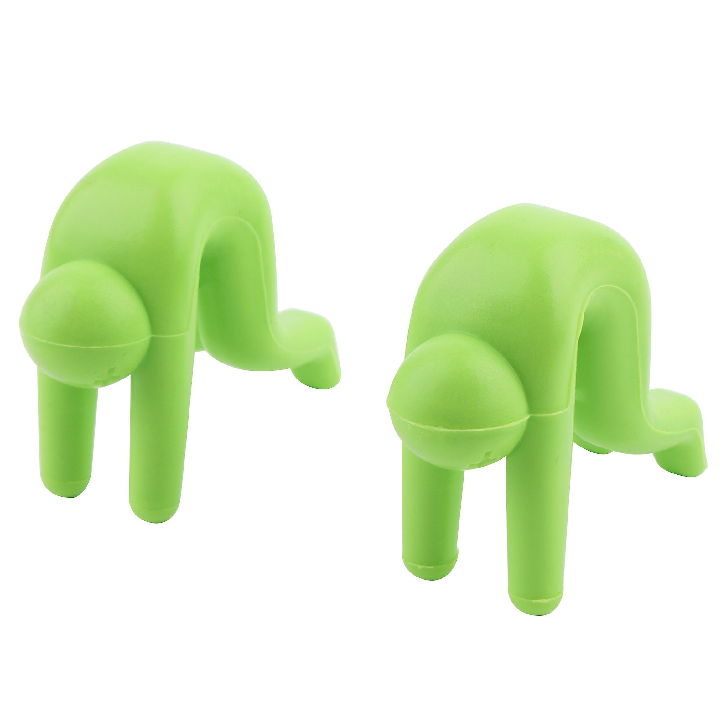 Silicone Clip Pot Lid Phone Holder Raise The Lid Prevent Pot Overflow(green)