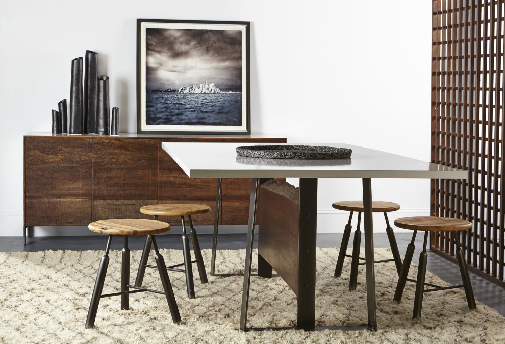 Cardosa Media Console Table   Industrial   Console Tables   by HedgeApple  Houzz