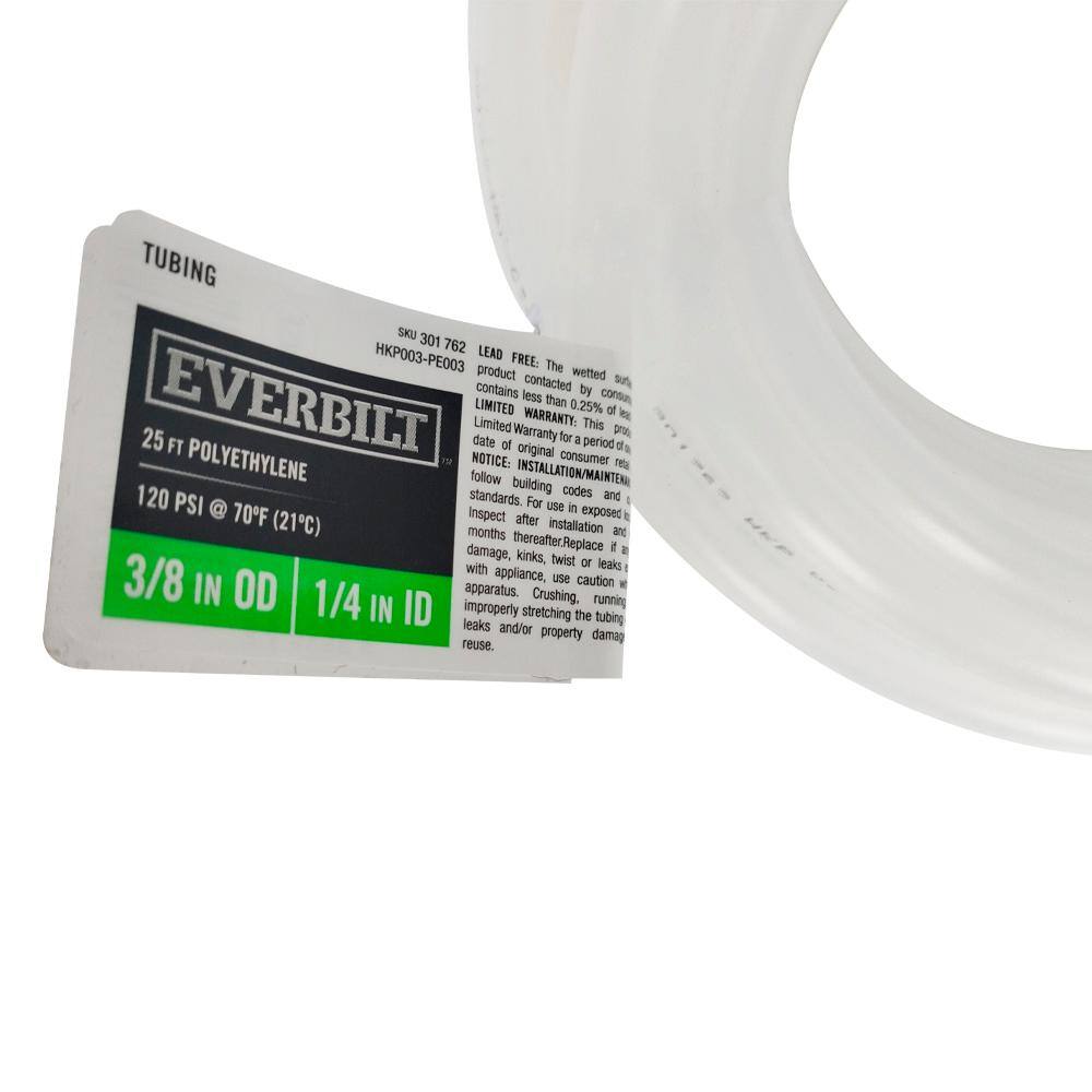 Everbilt 38 in. O.D. x 14 in. I.D. x 25 ft. Polyethylene Tube 301762