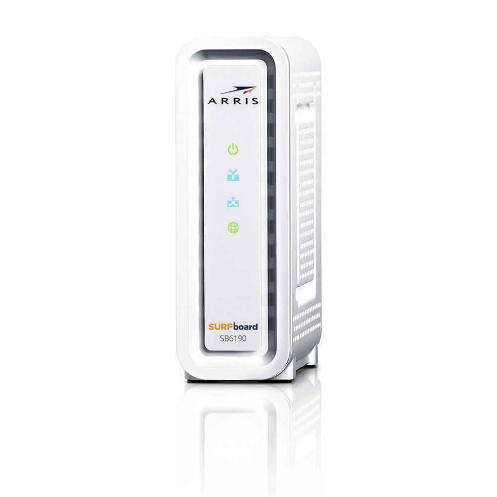 ARRIS SURFboard Gigabit+ DOCSIS 3.0 32 x 8 Cable Modem SB6190 in White 1000031