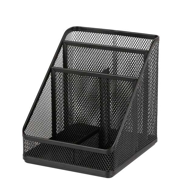 Mesh Medium Desktop Organizer Black