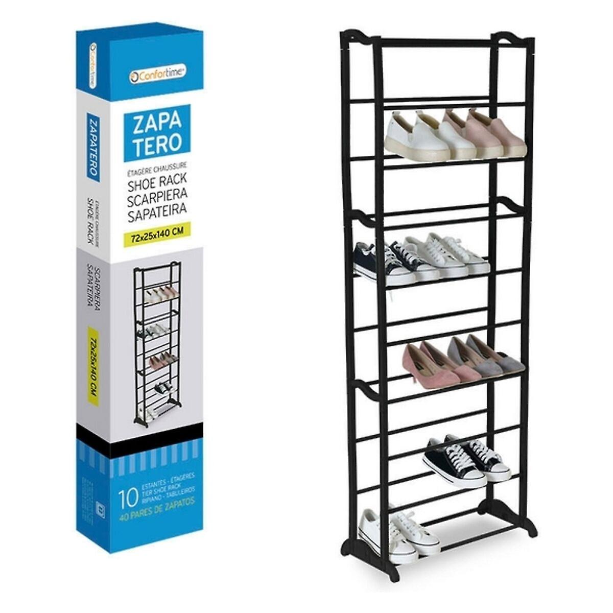 Shoe rack confortime black tall