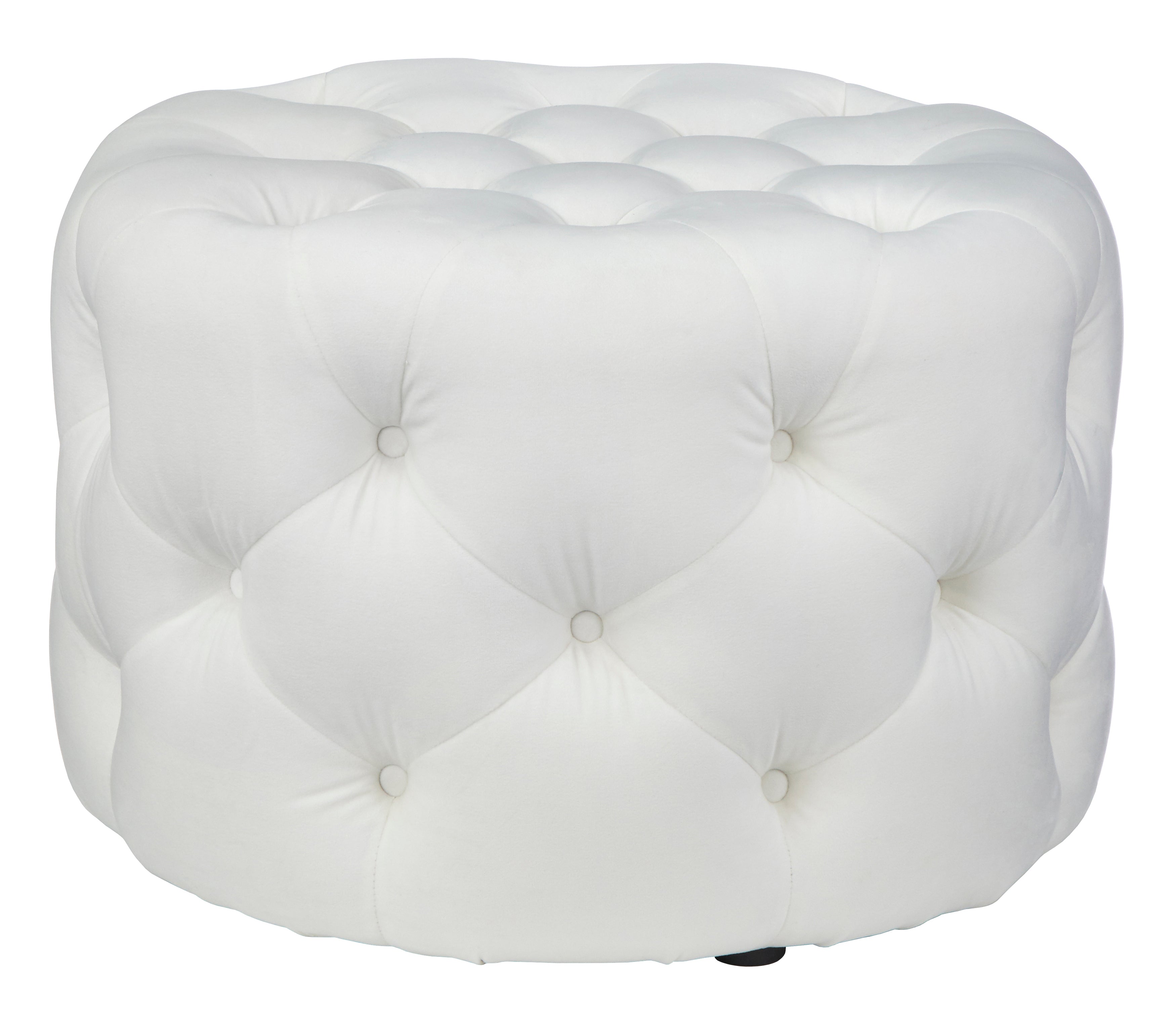 Ottoman - Scopi Round - in White