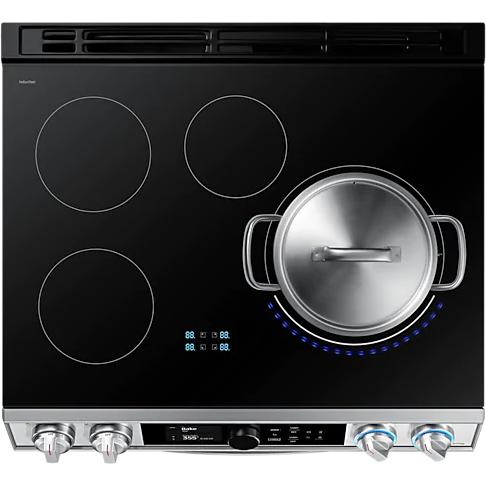  30-inch Slide-in Electric Induction Range with WI-FI Connect NE63T8951SS/AC