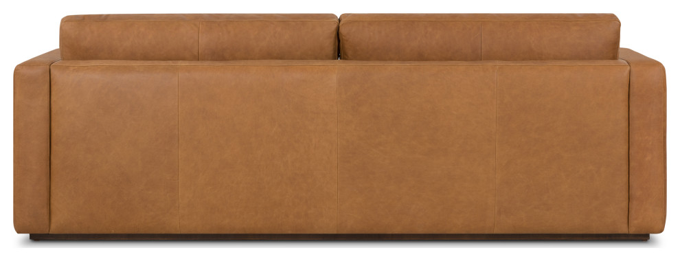 Poly and Bark Dema 90 quotLeather Sofa  Saddle Tan   Contemporary   Sofas   by Edgemod Furniture  Houzz